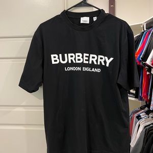 Burberry Tee Shirt size Medium WORN ONCE. Fits like a large.